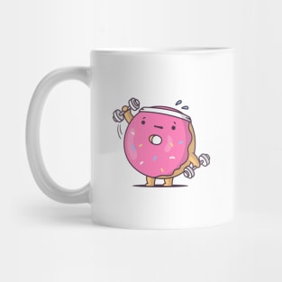 Weightlifting Donut Mug